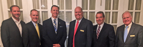 Frank Margiotta, Peter McRae, Gary Rossi, Roddy McRae, Bill Keefe, and Rod McRae, before the "How to Protect Yourself from Identity Theft" presentation.